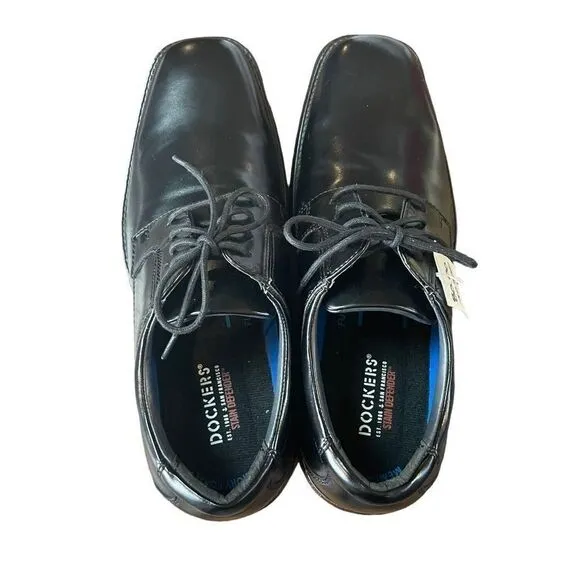 New Dockers Men's Black Irving Oxford Slip-Resistant Dress Work Shoes Size 8M