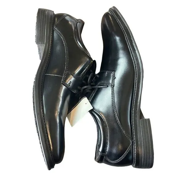New Dockers Men's Black Irving Oxford Slip-Resistant Dress Work Shoes Size 8M