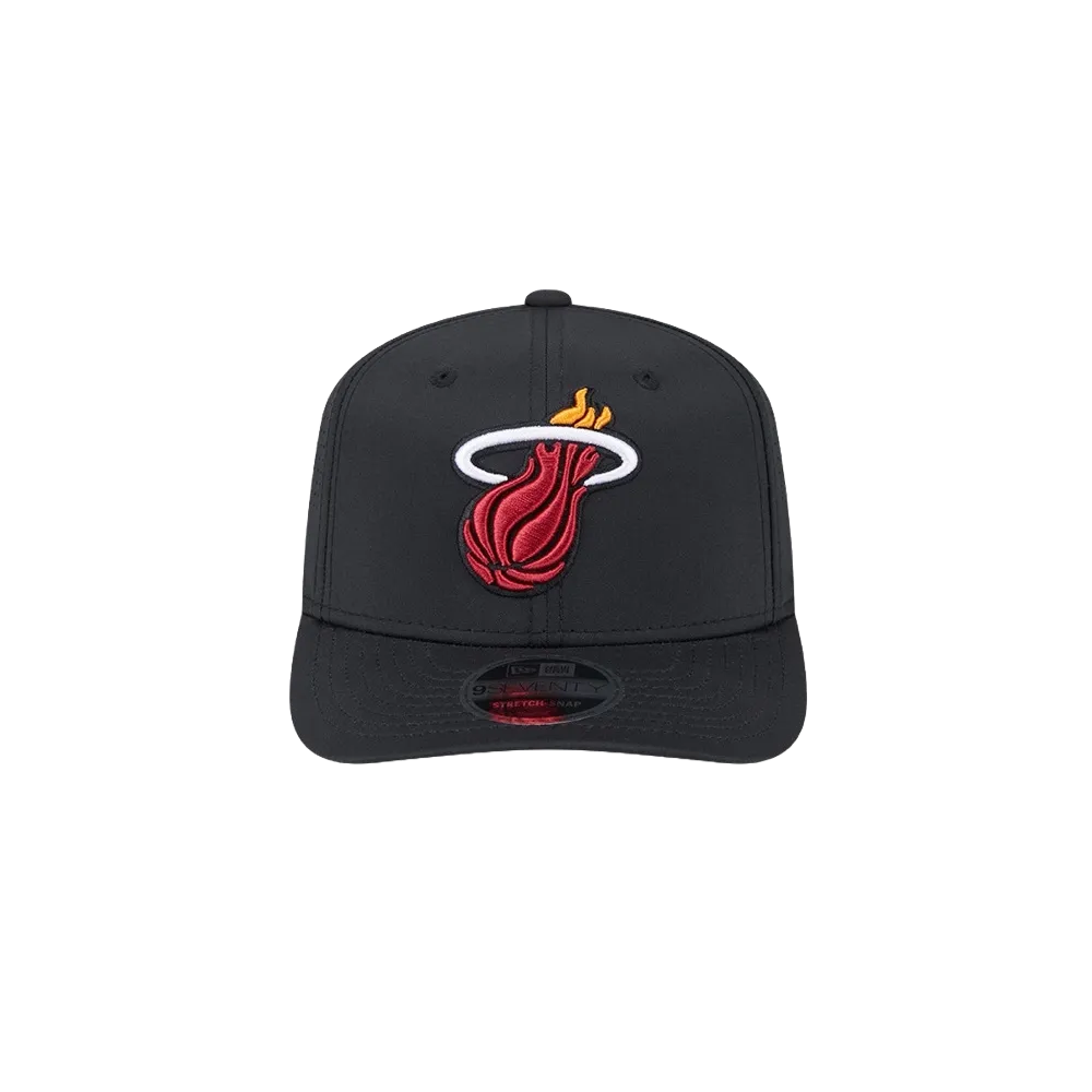 New Era Miami HEAT Black Performance Stretch Snapback