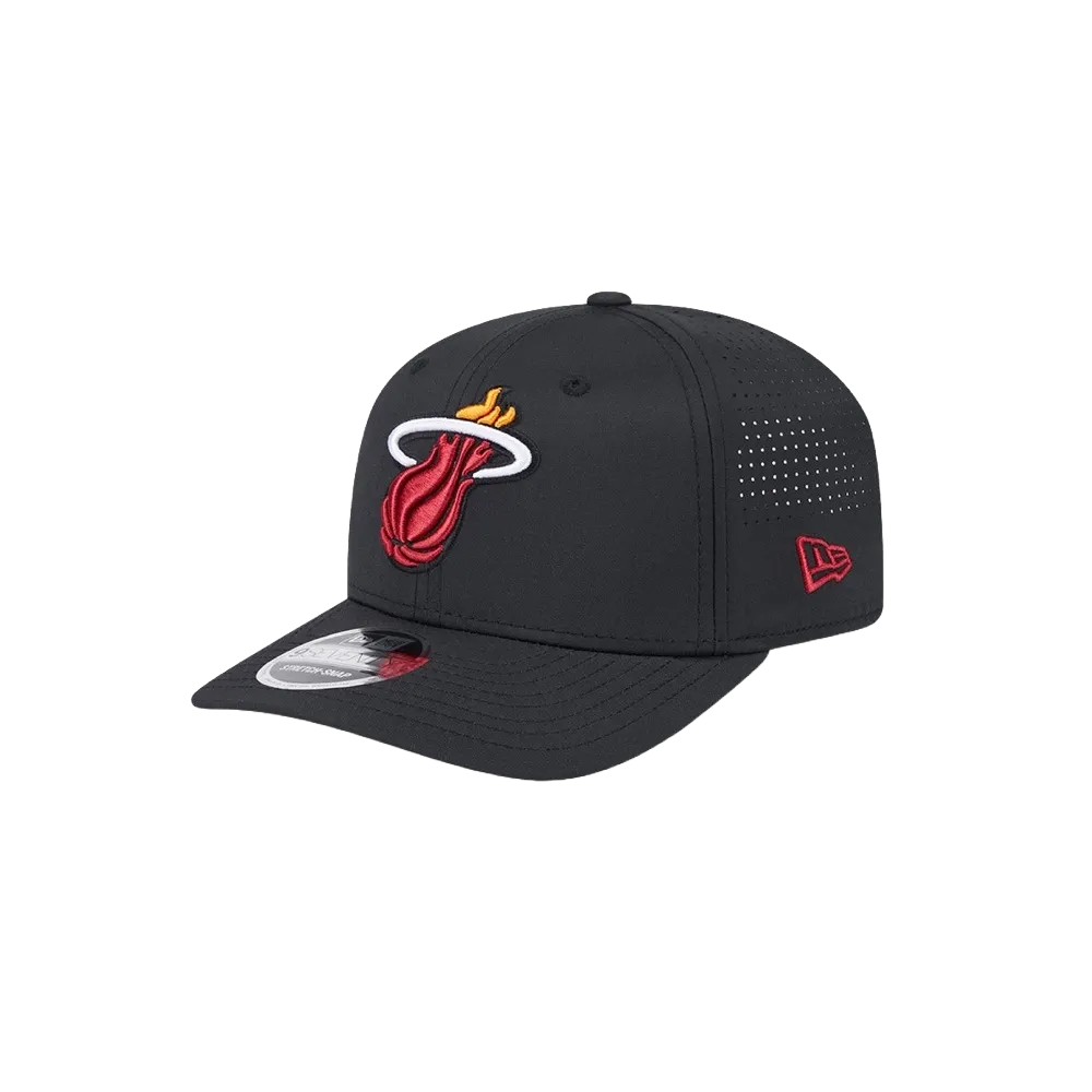 New Era Miami HEAT Black Performance Stretch Snapback