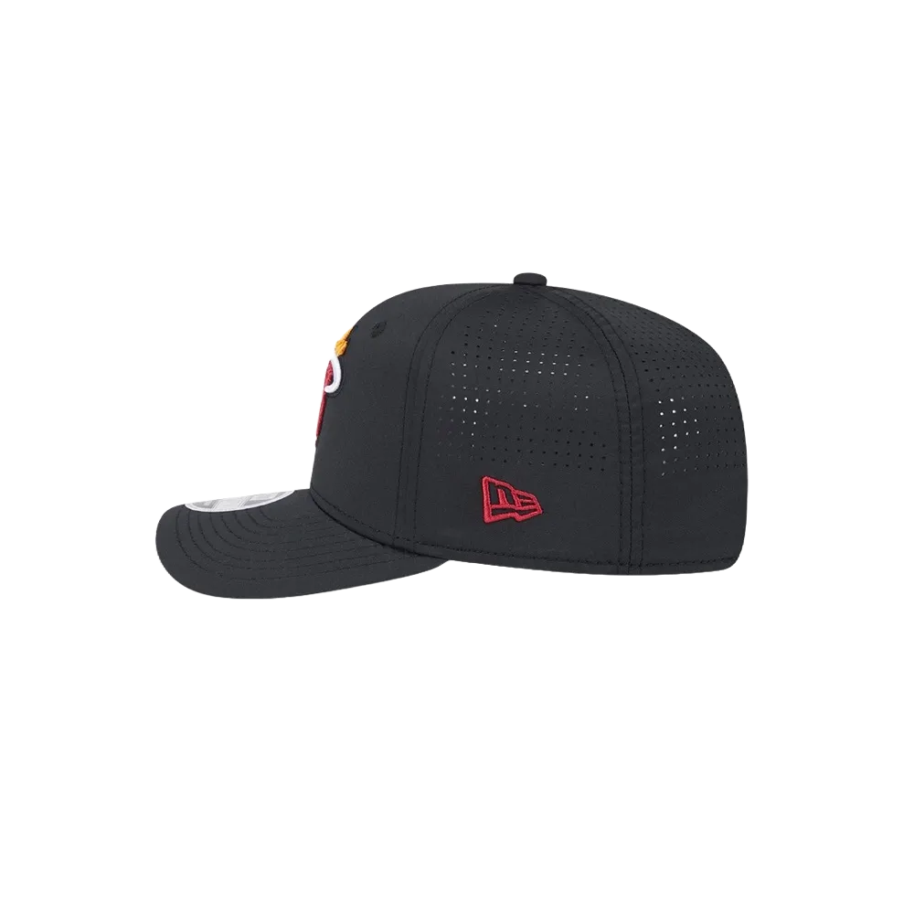 New Era Miami HEAT Black Performance Stretch Snapback