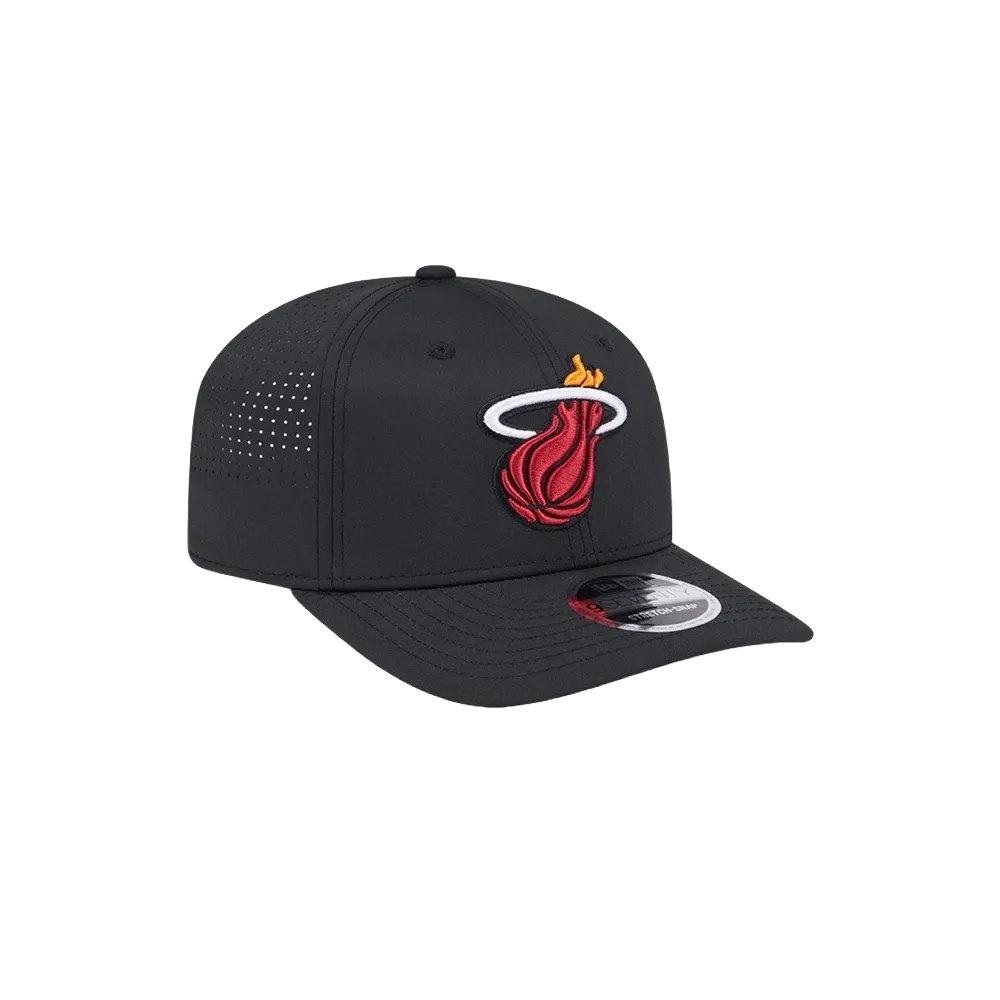 New Era Miami HEAT Black Performance Stretch Snapback