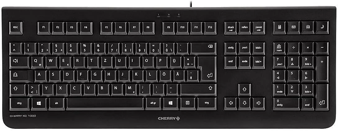 New in box! Cherry KC 1000, Keyboard (US) USB, 1,8m, Black, JK-0800EU-2 (USB, 1,8m, Black) Retails $73 