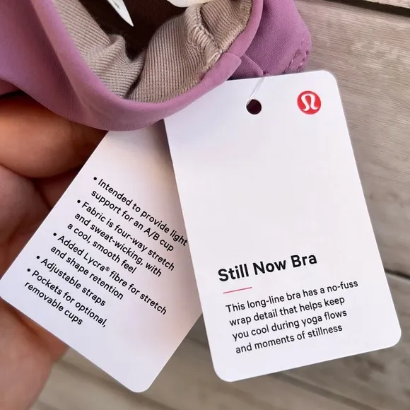 NEW Lululemon Sz 10 Jubilee Lavender Pink Crossover Strappy Longline Sports Bra