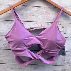 NEW Lululemon Sz 10 Jubilee Lavender Pink Crossover Strappy Longline Sports Bra