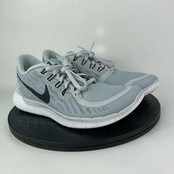 Nike Free 5.0 Gray/White Athletic Running Shoes 724383-003 Women's Size 10.5