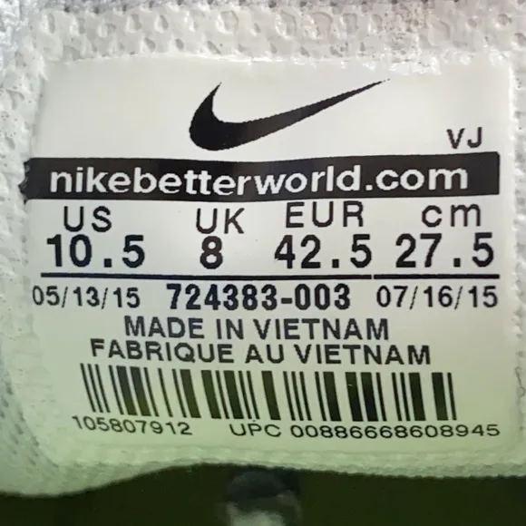 Nike Free 5.0 Gray/White Athletic Running Shoes 724383-003 Women's Size 10.5