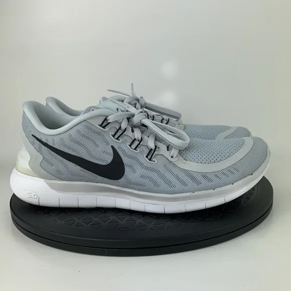 Nike Free 5.0 Gray/White Athletic Running Shoes 724383-003 Women's Size 10.5
