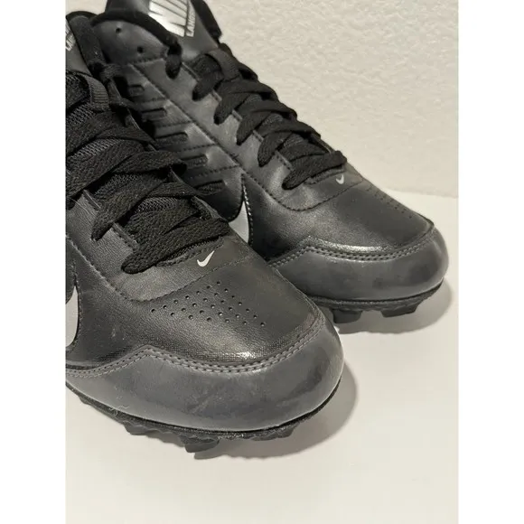 Nike Mens Landshark Football Cleats Sz 8.5 Black Mid Boots Shoes 511292-009