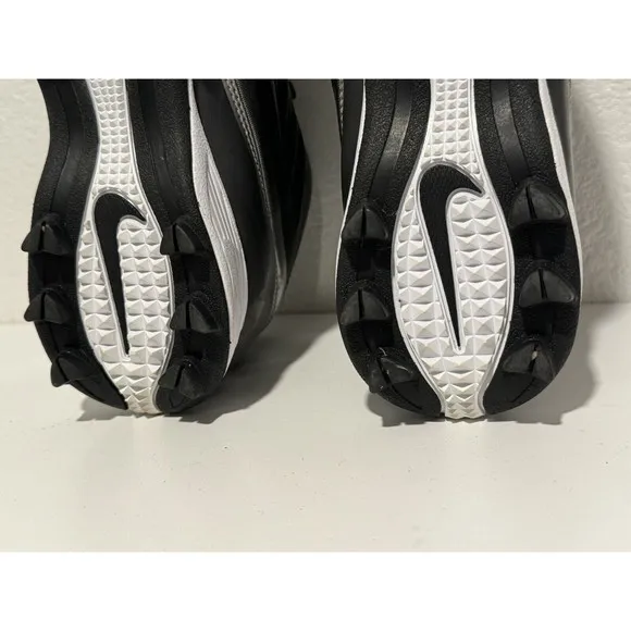 Nike Mens Landshark Football Cleats Sz 8.5 Black Mid Boots Shoes 511292-009