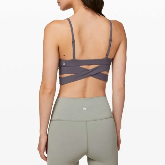 NWT Lululemon Still Now Bra, Brown, Size 8