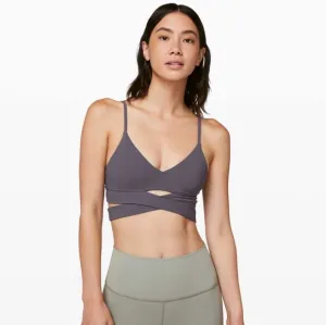 NWT Lululemon Still Now Bra, Brown, Size 8