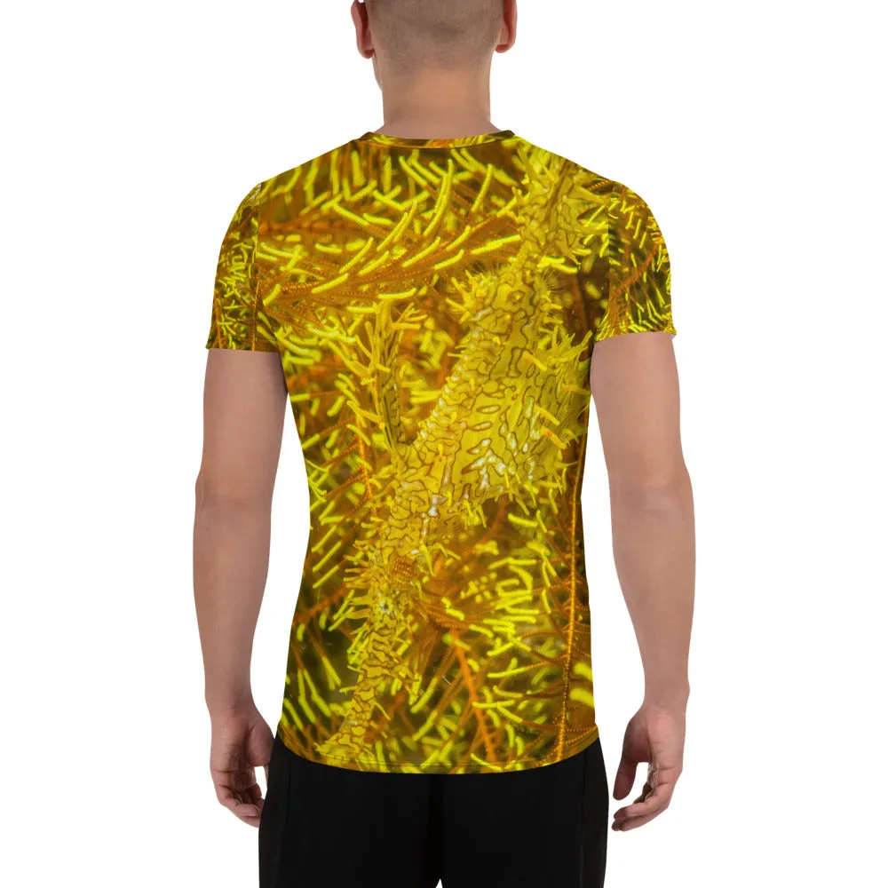 Ornate Ghost Pipefish All-Over Print Men's Athletic T-shirt