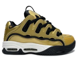 OSIRIS SHOES D3 2001 GOLD BLACK WHITE TRAINERS