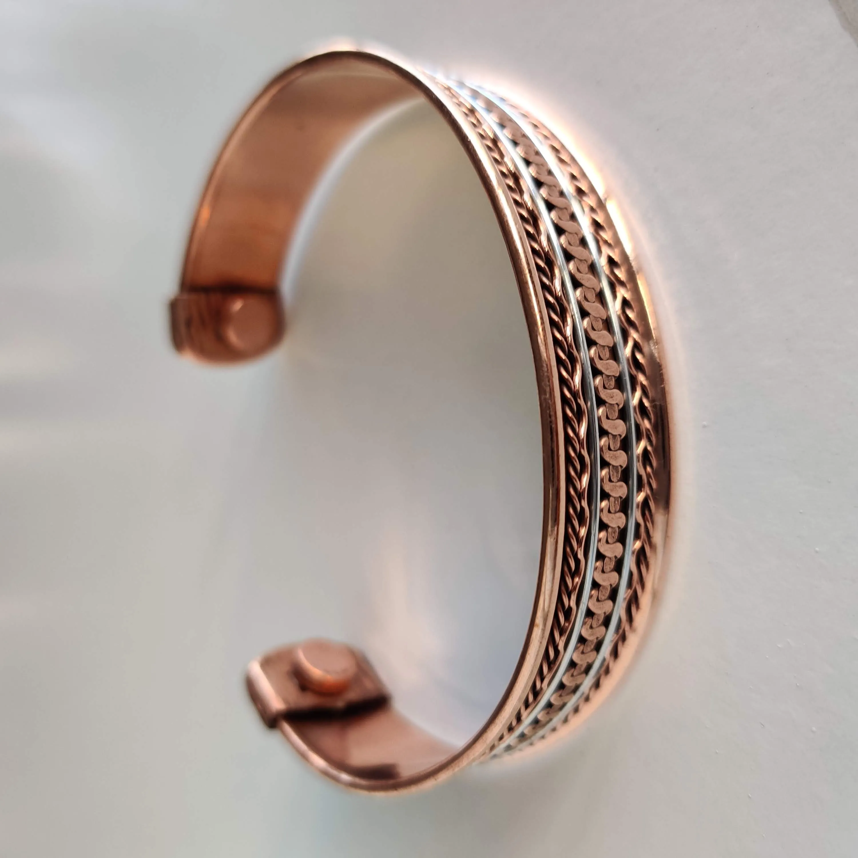 Pattern Copper Magnetic Bracelet