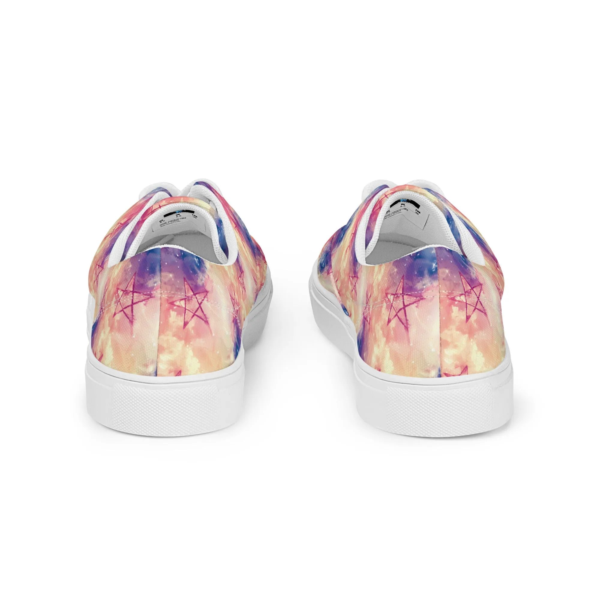 Pentagram Stars Women’s lace-up canvas shoes