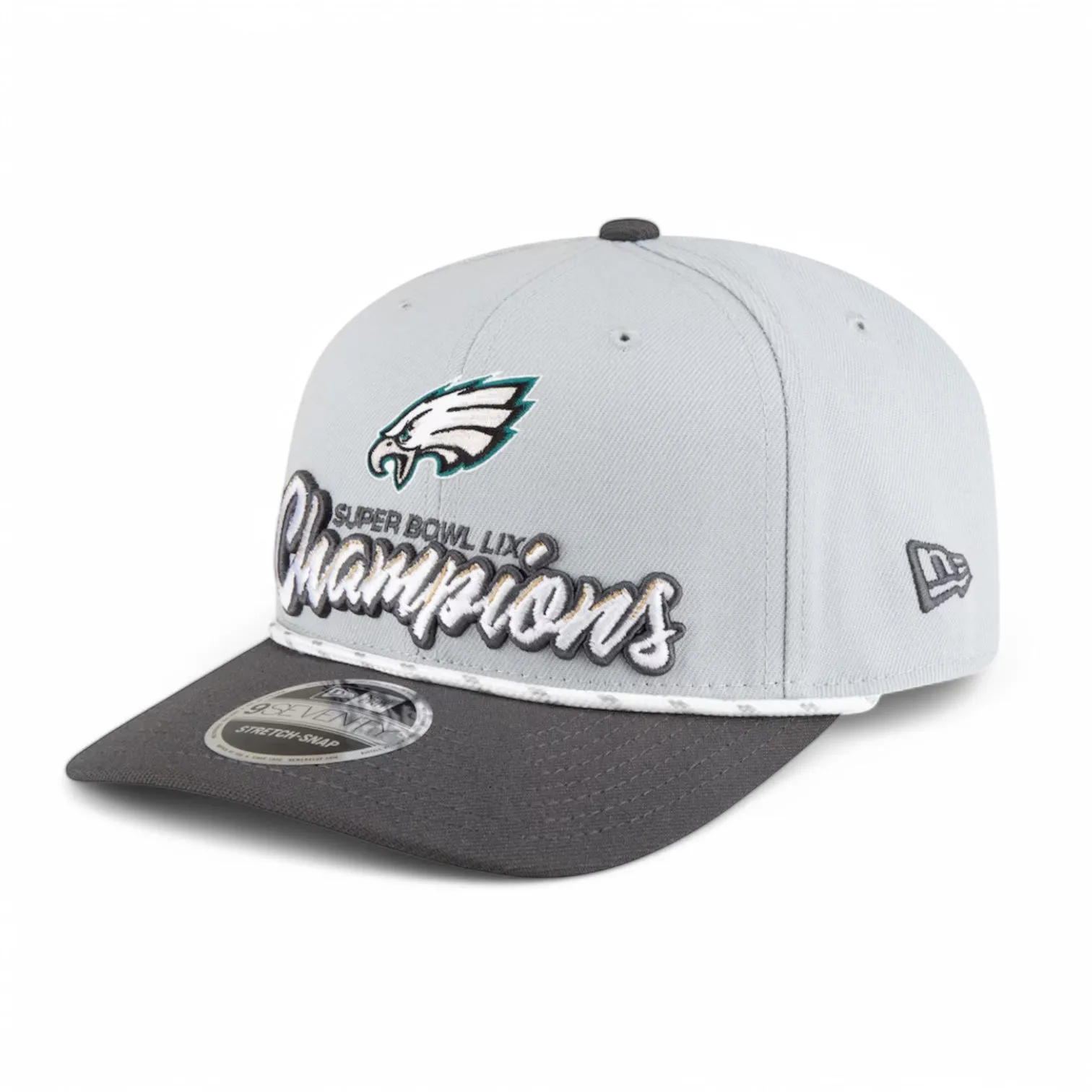 Philadelphia Eagles Super Bowl Champions Official Locker Room 9SEVENTY Stretch-Snap Hat – Black
