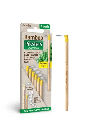 Piksters Bamboo Yellow Ra Size 3 6Pk