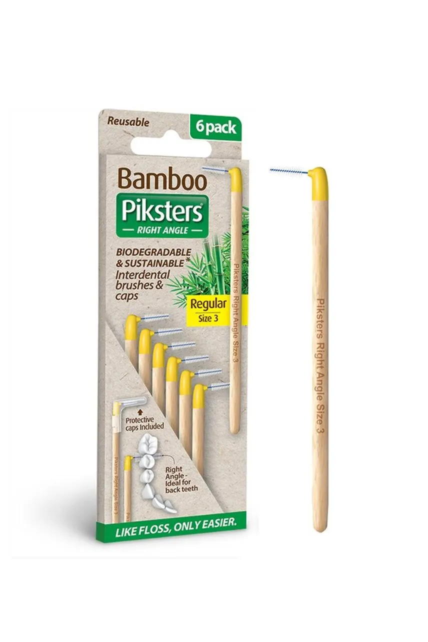 Piksters Bamboo Yellow Ra Size 3 6Pk