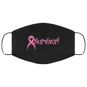 Pink Ribbon Survivor Face Mask