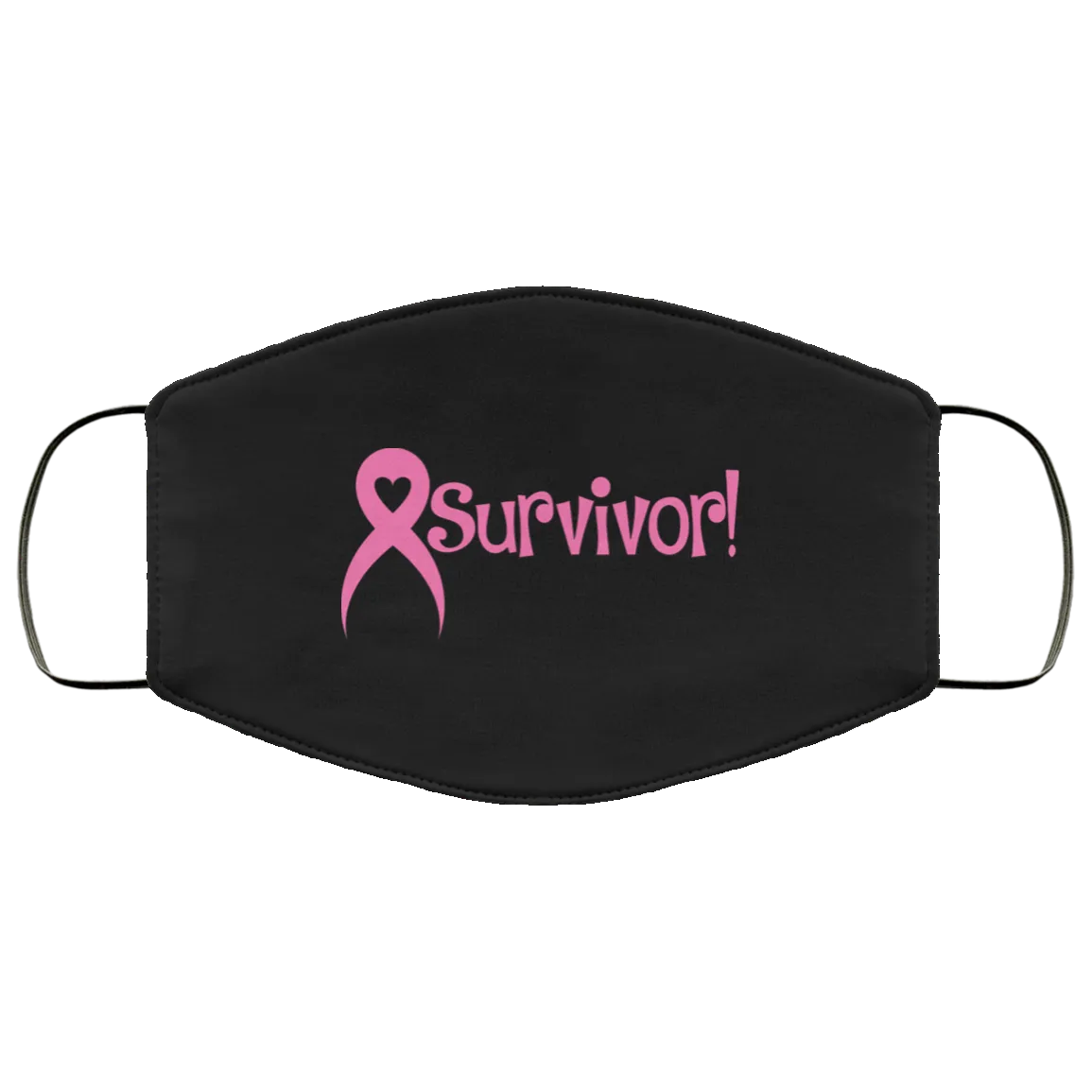 Pink Ribbon Survivor Face Mask