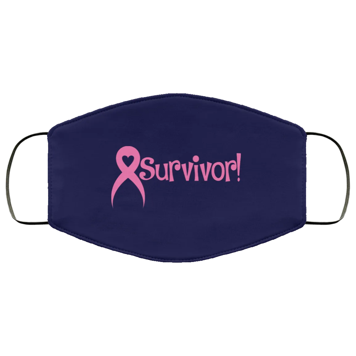 Pink Ribbon Survivor Face Mask