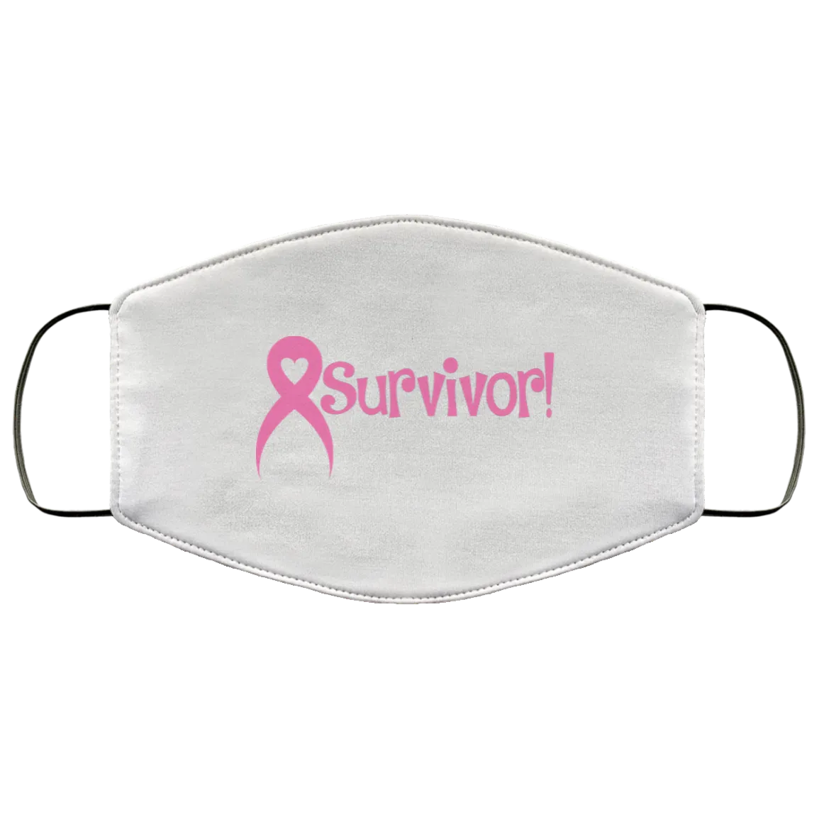 Pink Ribbon Survivor Face Mask