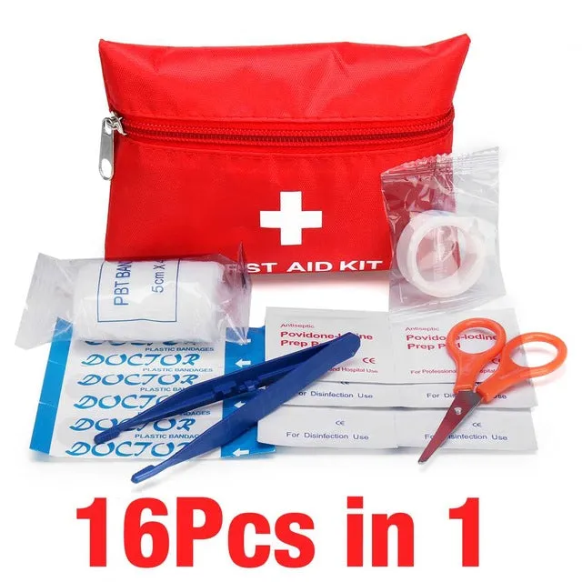 Portable Medium Empty Household Multi-Layer First Aid Kit Pouch Outdoor Car Bag First Aid Bag 16/39/46/51/79/121/180/300PCS