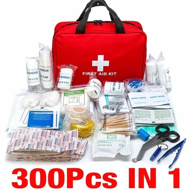 Portable Medium Empty Household Multi-Layer First Aid Kit Pouch Outdoor Car Bag First Aid Bag 16/39/46/51/79/121/180/300PCS