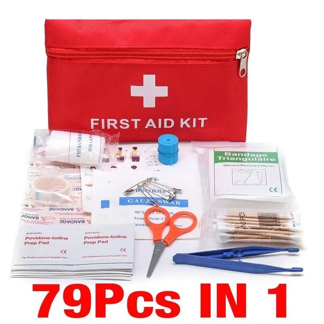 Portable Medium Empty Household Multi-Layer First Aid Kit Pouch Outdoor Car Bag First Aid Bag 16/39/46/51/79/121/180/300PCS