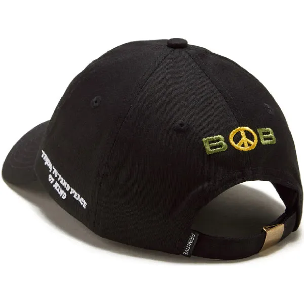 Primitive x Bob Marley Trenchtown Strapback Hat Black Gorra