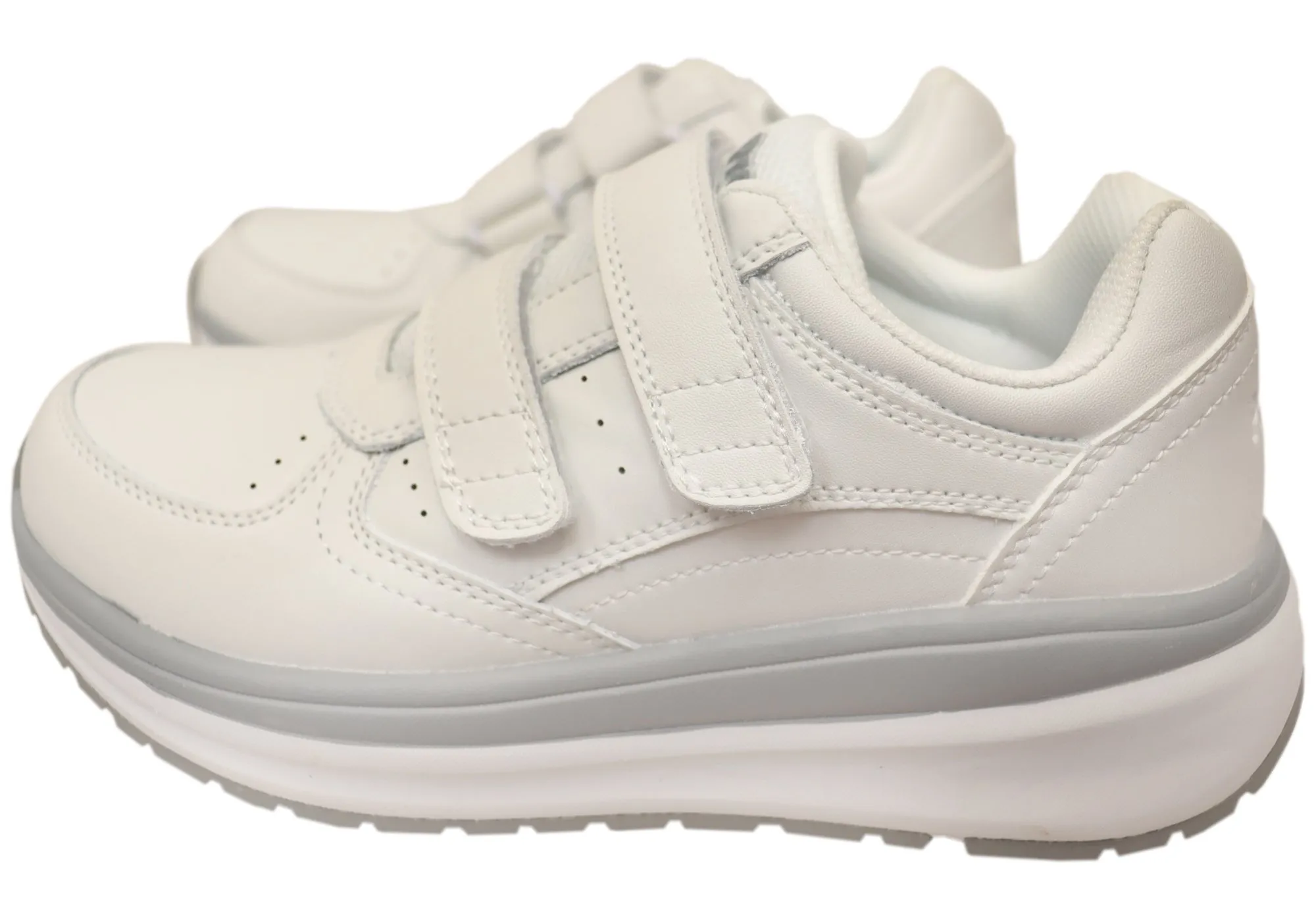 Propet Womens Ultima Strap Leather Comfortable 2E Extra Wide Fit Shoes