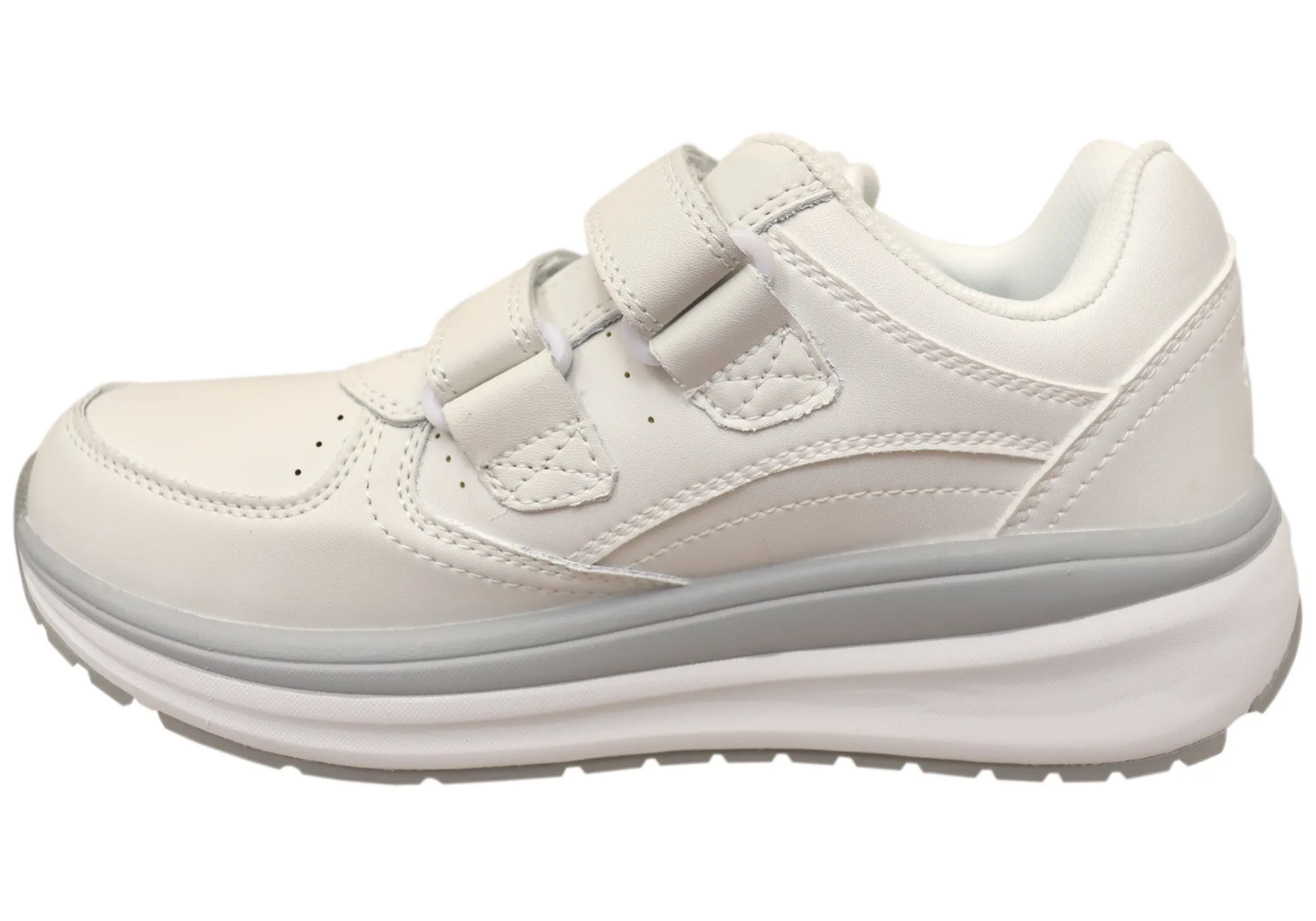 Propet Womens Ultima Strap Leather Comfortable 2E Extra Wide Fit Shoes