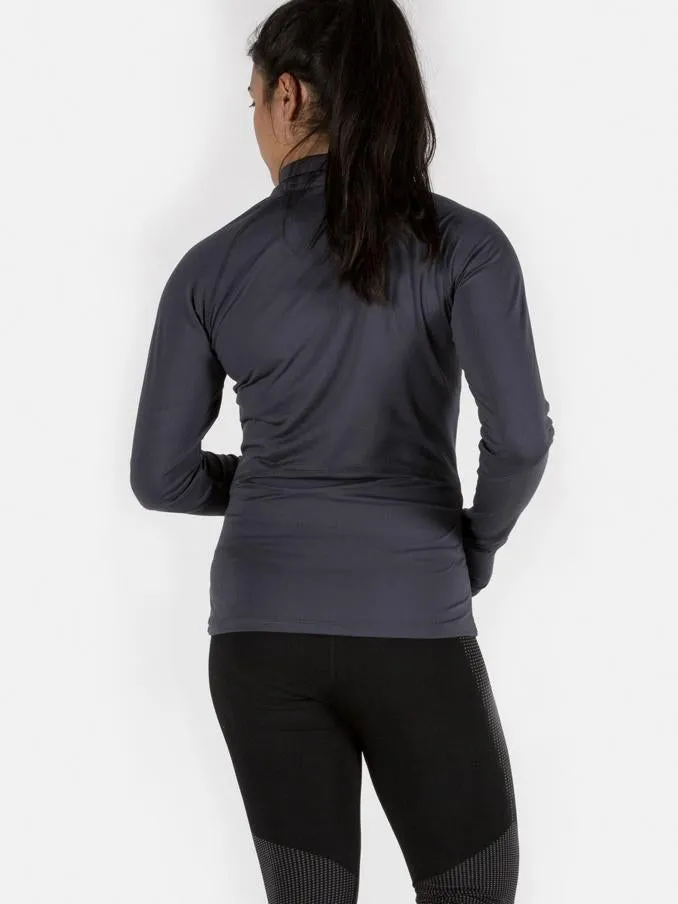 Quarter Zip Warm Up Top Gun Metal