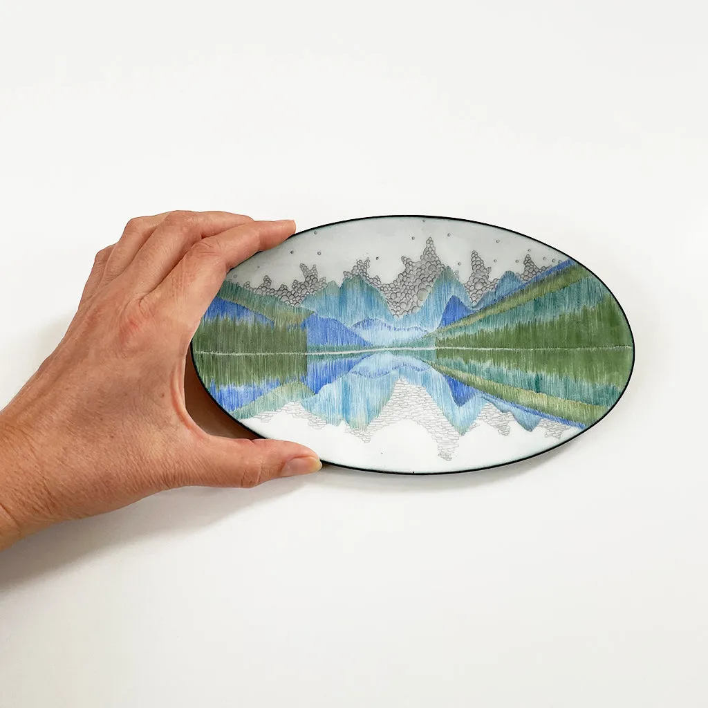 Reflect, enamel bowl