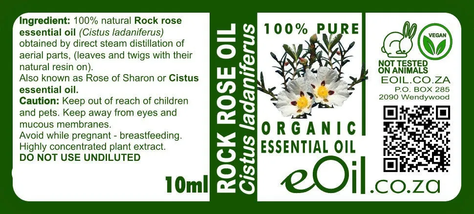 Rock Rose Cistus Organic Essential Oil