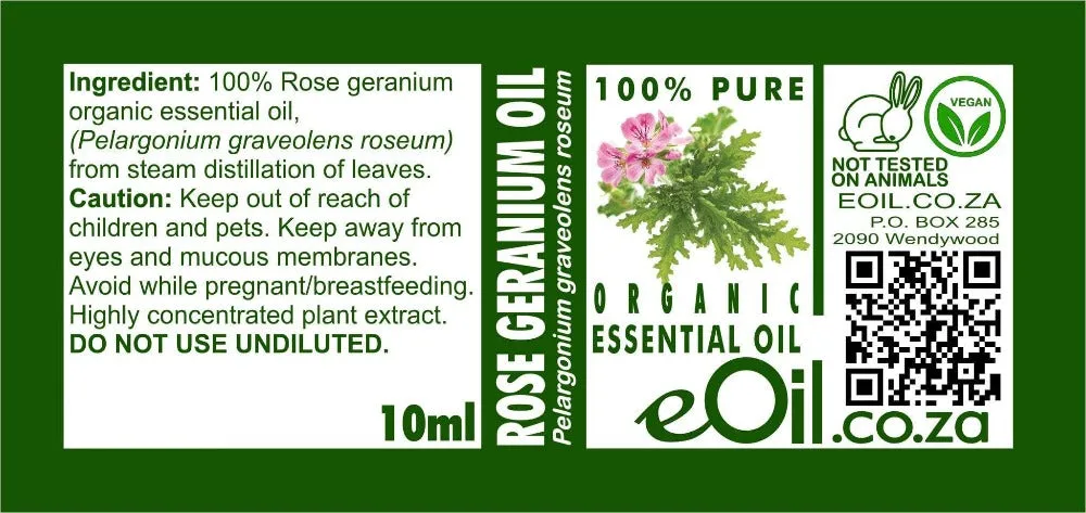 Rose Geranium Essential Oil Organic