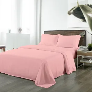Royal Comfort Bamboo Blended Sheet Set Blush - King