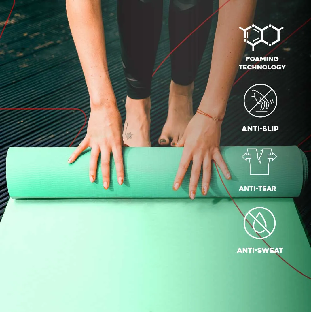 Rubber Yoga Mat Eco Friendly - TPE Exercise Mat