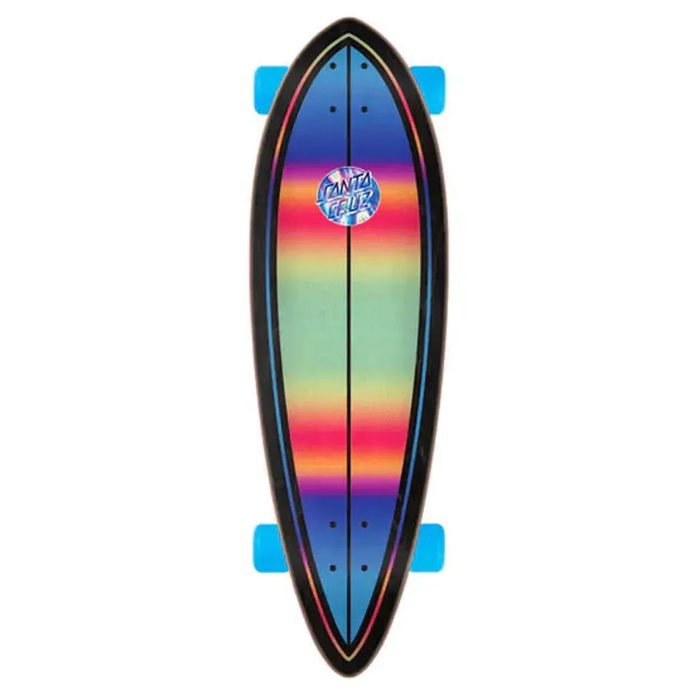 Santa Cruz 33" Iridescent Dot Pintail Complete Skateboard