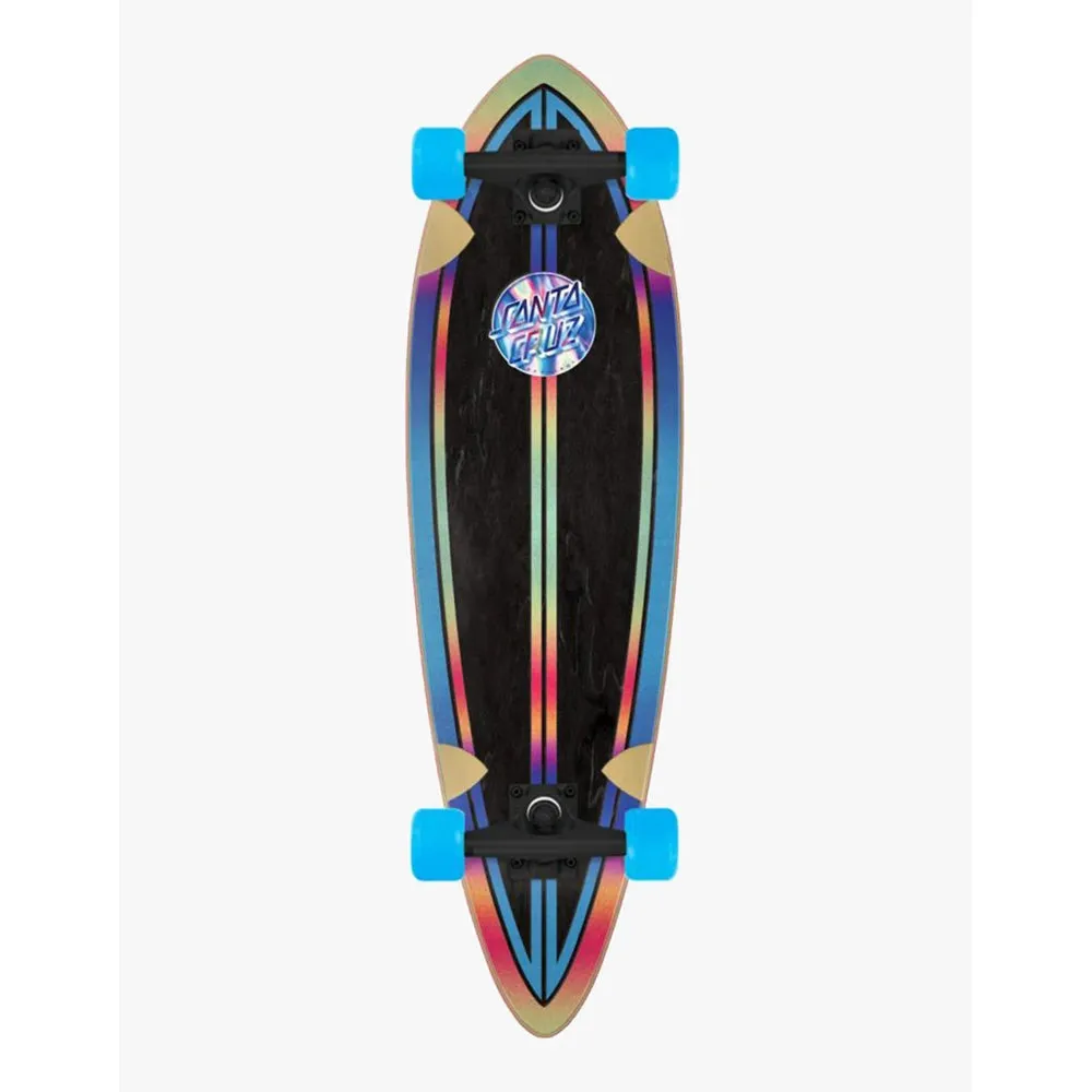 Santa Cruz 33" Iridescent Dot Pintail Complete Skateboard