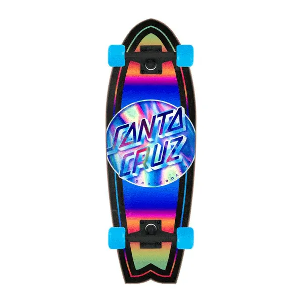 Santa Cruz - Iridescent Dot Shark Blue - Complete Skateboard - 8.8" SALE