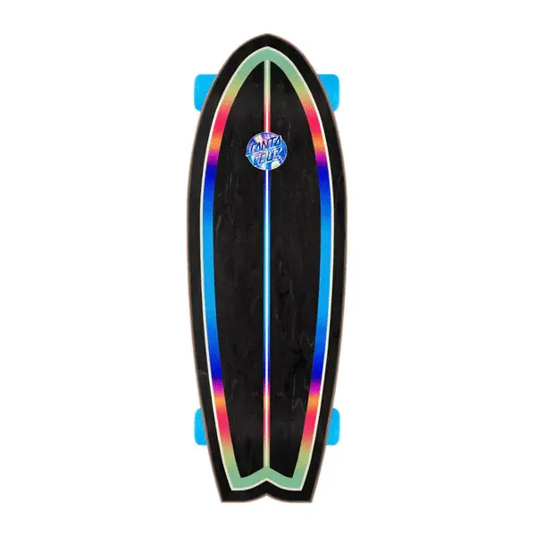 Santa Cruz - Iridescent Dot Shark Blue - Complete Skateboard - 8.8" SALE
