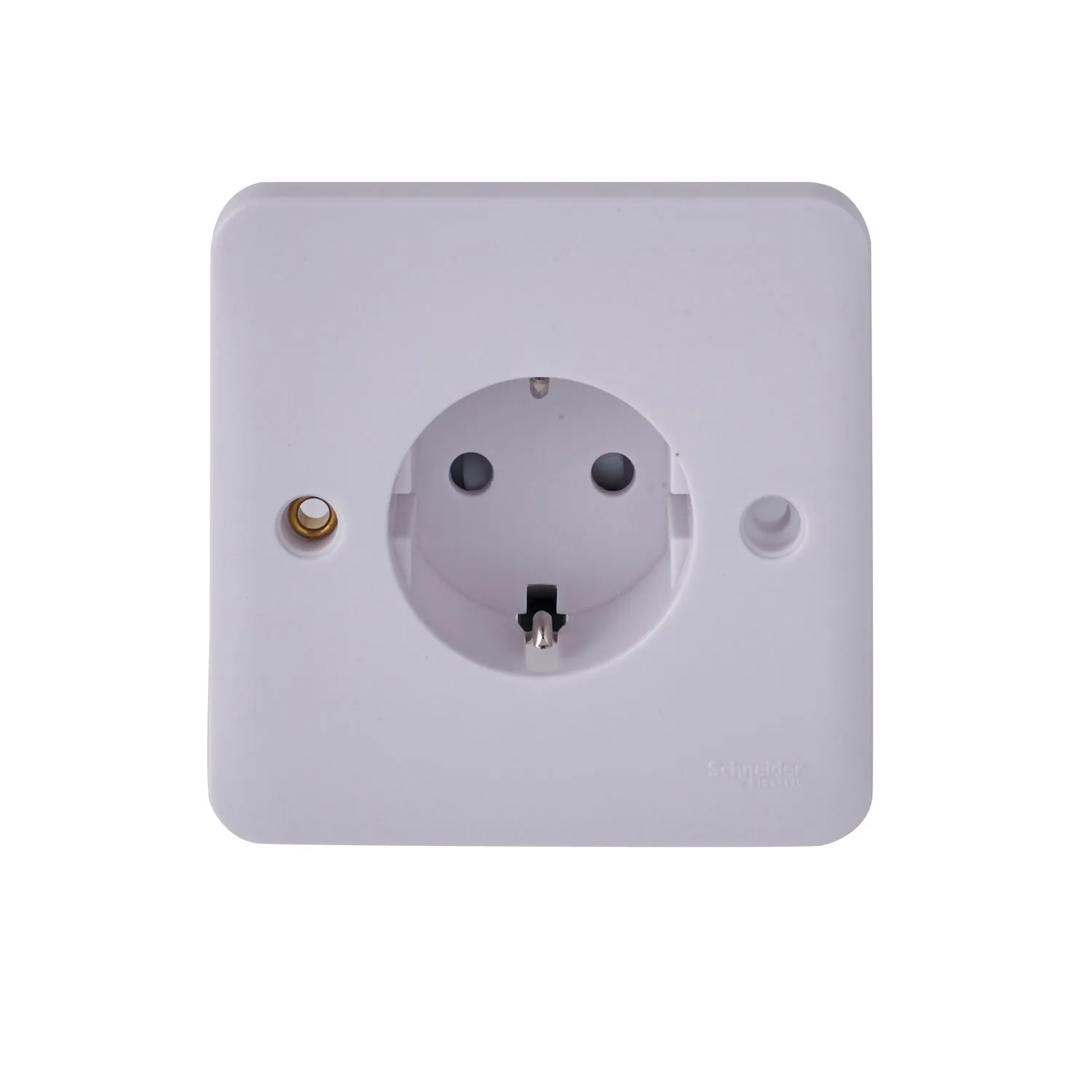 Schneider Electric GGBL3016A1 Lisse White Moulded 16A 1G Unswitched Schuko Socket