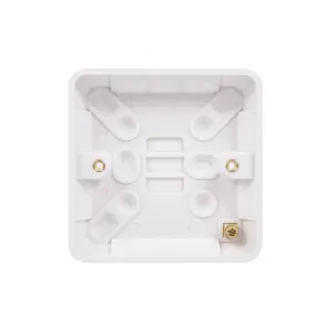 Schneider Electric GGBL9116 Lisse White Moulded 1G 16mm Deep Surface Pattress Box