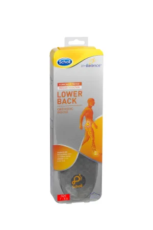 SCHOLL In-balance Lower Back Orthotic Insole Medium