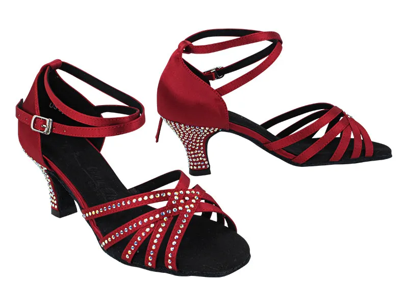 SERA2613CC 139 Dark Red Satin_Rhinestone_F_H Only