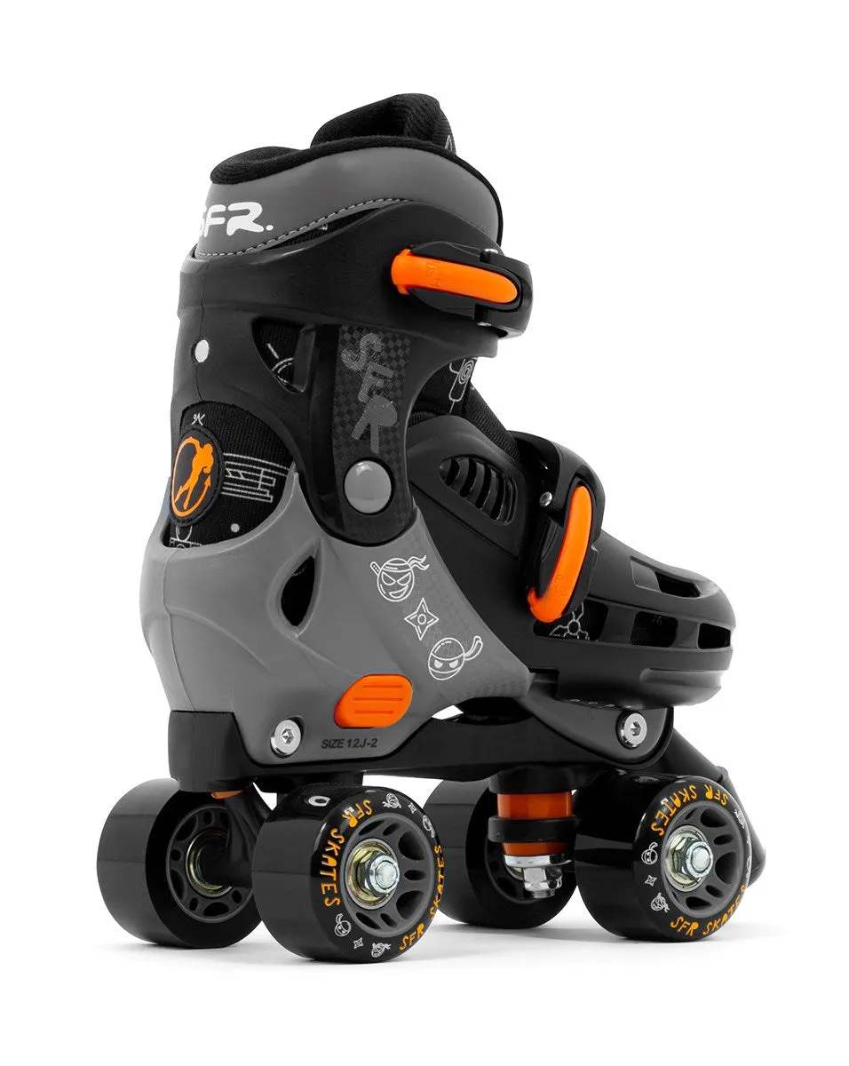 SFR Storm V Adjustable Quad Skates - Ninja