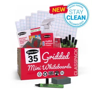 Show-Me Board (Squares) - Class Pack pk 35
