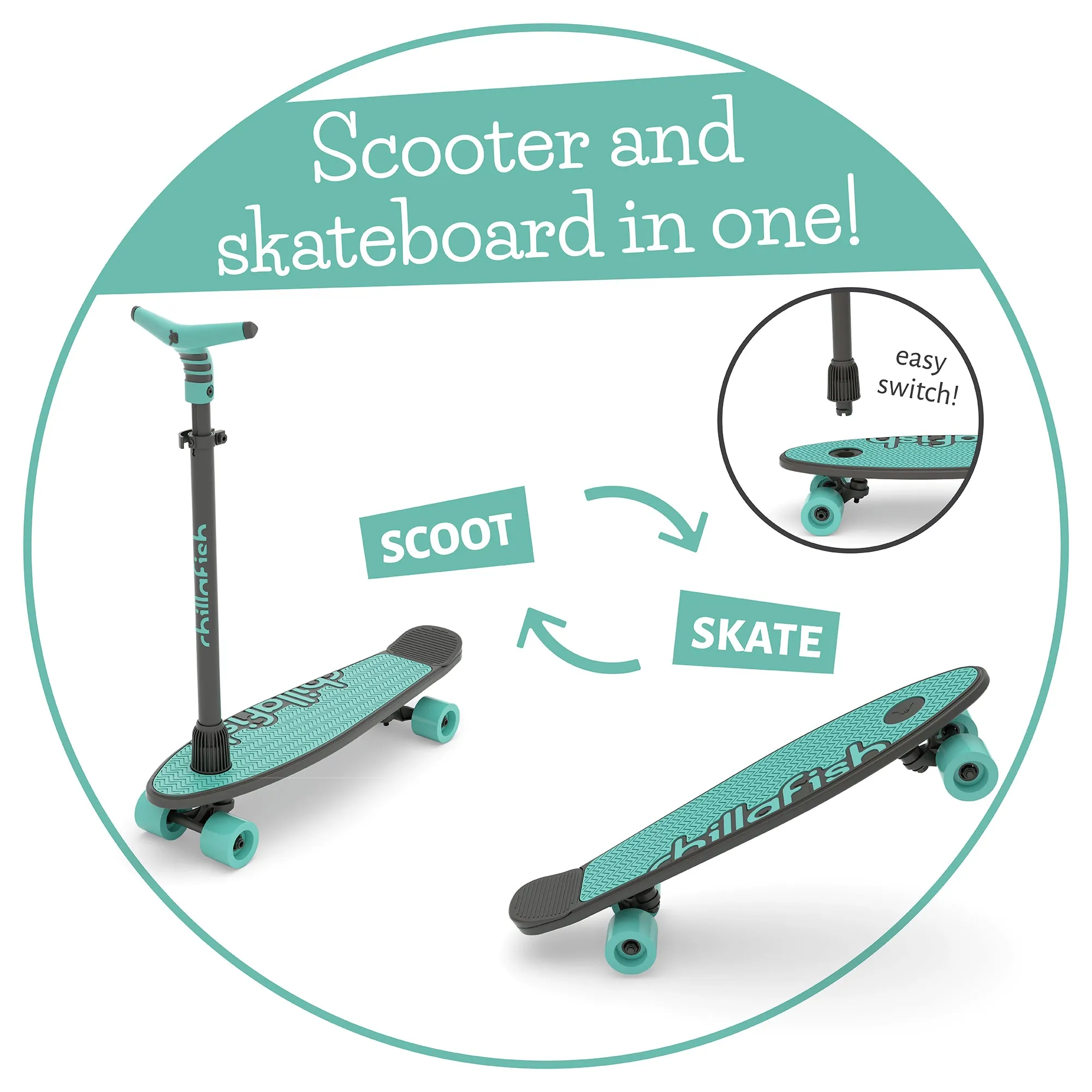 SkatieSkootie 2 - skate and scoot in one